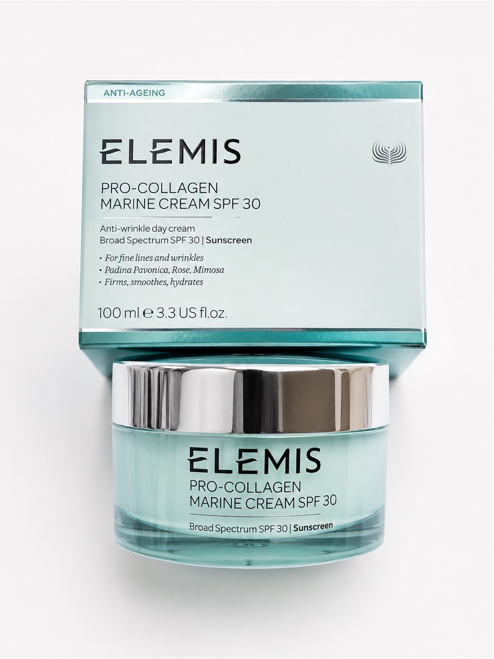 NIB Elemis Pro-Collagen Marine Cream SPF 30 100mL / 3.3 oz Anti-Aging Day Cream